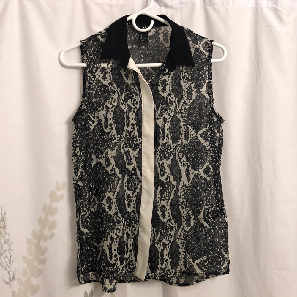 Snake print tank